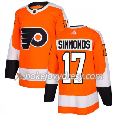 Pánské Hokejový Dres Philadelphia Flyers Wayne Simmonds 17 Adidas 2017-2018 Oranžová Authentic
